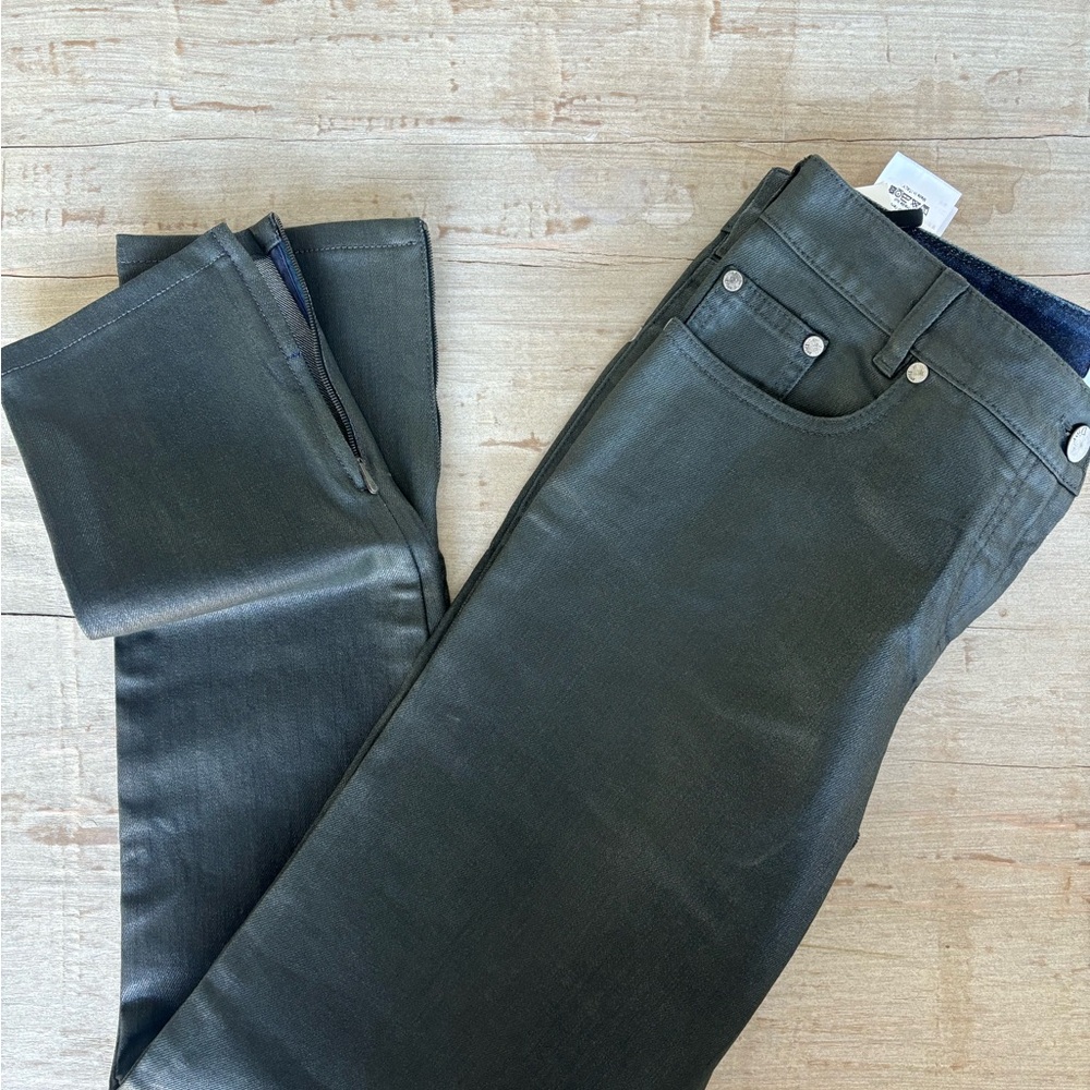 DIOR | wax coated pant in charcoal gray US 8